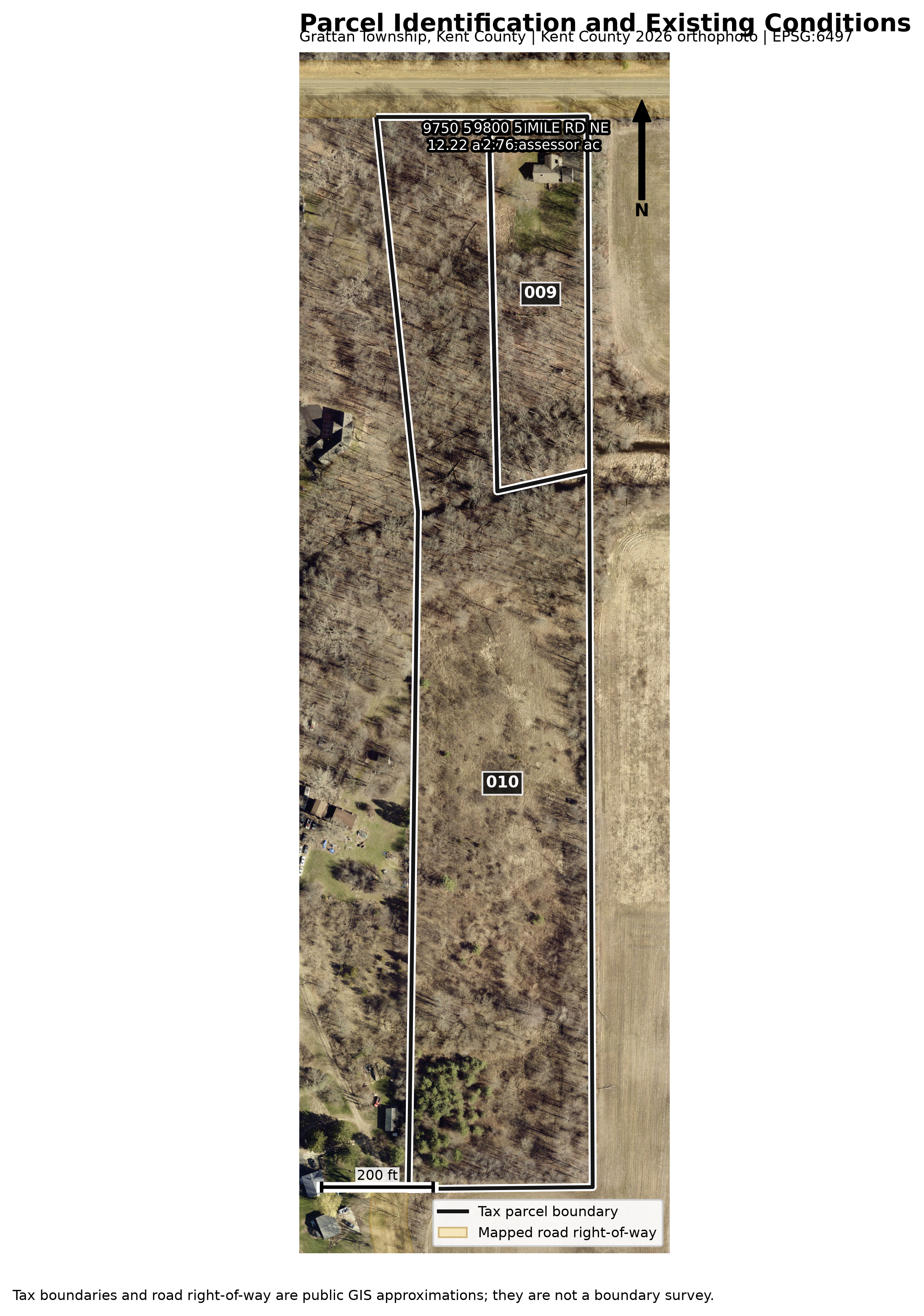 Aerial parcel overview